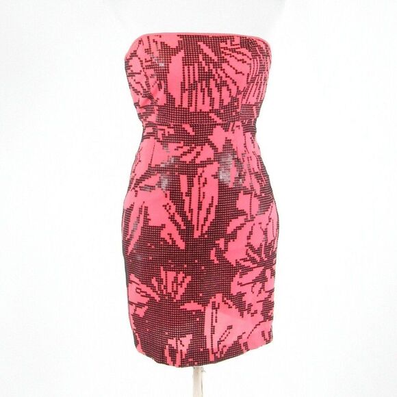 Pink TIBI NEW YORK sheath dress 2 - Picture 1 of 8